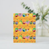 セサミストリート紅葉パターン ポストカード (スタンド正面)