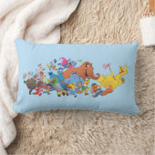 セサミストリート走!キャラクターイラストレーション ランバークッション (ブランケット)