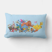 セサミストリート走!キャラクターイラストレーション ランバークッション (正面)