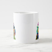 セサミストリート |おもしろいカラフルポートレート ジャンボコーヒーマグカップ (正面)