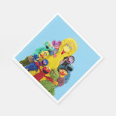 セサミストリート |おもしろいカラフルポートレート スタンダードランチョンナプキン (角)