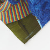 セサミストリート |おもしろいカラフルポートレート フリースブランケット (角)