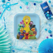 セサミストリート |おもしろいカラフルポートレート ペーパープレート (パーティー)