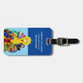 セサミストリート |おもしろいカラフルポートレート ラゲッジタグ (正面横)