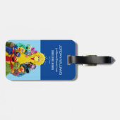セサミストリート |おもしろいカラフルポートレート ラゲッジタグ (裏面横)