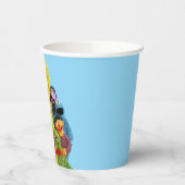 セサミストリート |おもしろいカラフルポートレート 紙コップ (左)