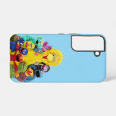 セサミストリート |おもしろいカラフルポートレート SAMSUNG GALAXYケース (裏面横)