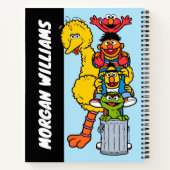 セサミストリート | お名前を追加 ノートブック (裏面)