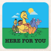 セサミストリート |お客様 スクエアペーパーコースター (正面)