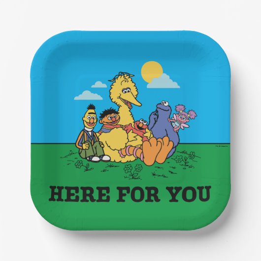 セサミストリート |お客様 ペーパープレート (正面)