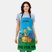 セサミストリート |お客様 |名前の追加 エプロン (着用した状態)