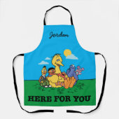 セサミストリート |お客様 |名前の追加 エプロン (正面)