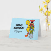 セサミストリート | お誕生日おめでとう、友達たち カード (黄色い花)