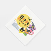 セサミストリート |かわいいハロウィン模様 スタンダードランチョンナプキン (角)