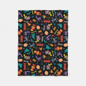 セサミストリート |かわいいハロウィン模様 フリースブランケット (正面)