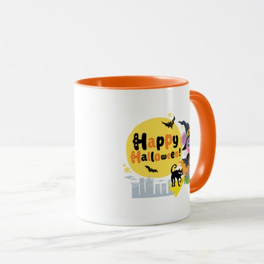 セサミストリート |かわいいハロウィン模様 マグカップ (正面右)
