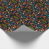 セサミストリート |かわいいハロウィン模様 ラッピングペーパー (角)