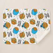 セサミストリート |この世界のクッキーモンスター シェルパブランケット (正面(横))