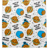 セサミストリート |この世界のクッキーモンスター シャワーカーテン (正面)