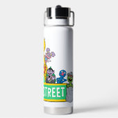 セサミストリート |すべてののまわりにセサミストリート記号 ウォーターボトル (背面)