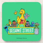 セサミストリート |すべてののまわりにセサミストリート記号 コースター (正面)