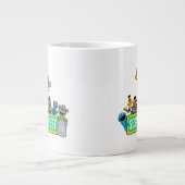 セサミストリート |すべてののまわりにセサミストリート記号 ジャンボコーヒーマグカップ (正面)