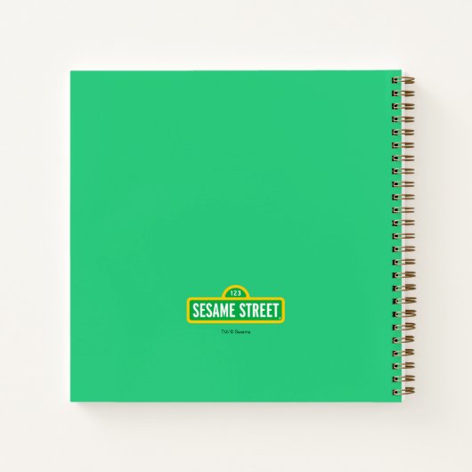 セサミストリート |すべてののまわりにセサミストリート記号 ノートブック (裏面)