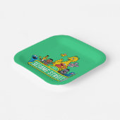 セサミストリート |すべてののまわりにセサミストリート記号 ペーパープレート (傾斜あり)