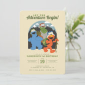 セサミストリート |アドベンチャー開始誕生日 招待状 (スタンド正面)