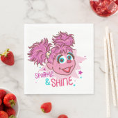 セサミストリート |アビーカダビー – 輝きと輝き スタンダードランチョンナプキン (インサイチュ)