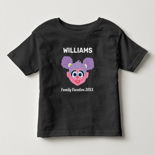 セサミストリート |アビーキャダビー家族の休暇 トドラーTシャツ (正面)
