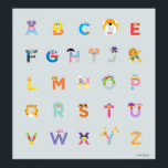 セサミストリート |アルファベット文字 ポスター<br><div class="desc">このかわいいグラフィックは、セサミお気に入りの通りのキャラクターをすべてAlphabet.   © 2021 Soma Workshopの型枠に収めています。www.sesamestreet.org</div>