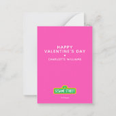 セサミストリート | アーニーのバレンタイン ハート ノートカード (裏面)