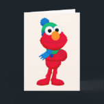 セサミストリート | ウィンターエルモ カード<br><div class="desc">エルモとタンゴのくるみ割り人形 | この楽しいグラフィックは、エルモが冬の帽子とマフラーを身に着けてポーズをとっています。</div>