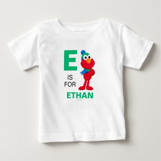 セサミストリート | ウィンターエルモ ベビーTシャツ (正面)