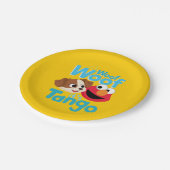 セサミストリート |ウーフイッツタンゴ&エルモ ペーパープレート (アングル)