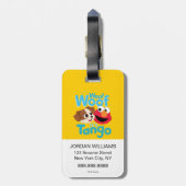 セサミストリート |ウーフイッツタンゴ&エルモ ラゲッジタグ (裏面縦)