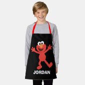 セサミストリート |エルパーソナライズされたモ エプロン (着用した状態)
