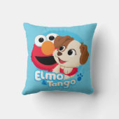 セサミストリート |エルモとタンゴのバッジ クッション (裏面)