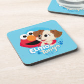 セサミストリート |エルモとタンゴのバッジ コースター (左側)