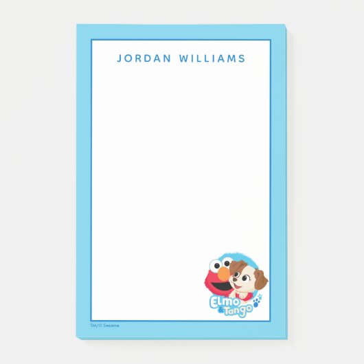 セサミストリート |エルモとタンゴのバッジ ポストイット (正面)
