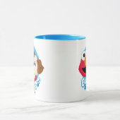 セサミストリート |エルモとタンゴのバッジ マグカップ (中央)