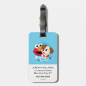 セサミストリート |エルモとタンゴのバッジ ラゲッジタグ (裏面縦)