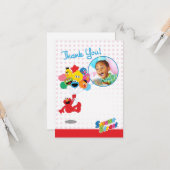 セサミストリート |エルモとパル – 誕生日バルーン カード (正面/裏面インサイチュ)