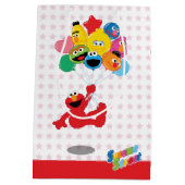 セサミストリート |エルモとパル – 誕生日バルーン ミディアムペーパーバッグ (裏面)