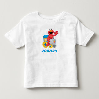 セサミストリート エルモのチュッガチュッガトゥートゥー 誕生日 トドラーTシャツ
