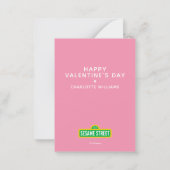 セサミストリート | エルモのバレンタイン柄 ノートカード (裏面)