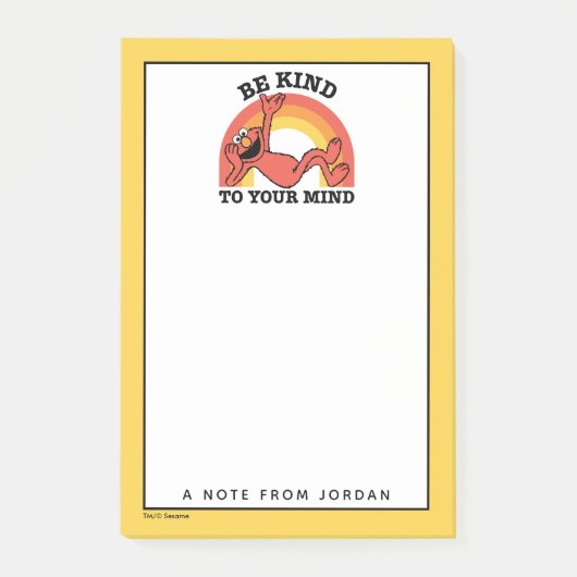 セサミストリート | エルモの優しさ | 名前を追加 ポストイット (正面)