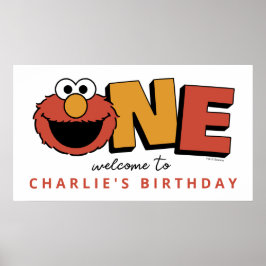 セサミストリート | エルモの1歳の誕生日ポスター ポスター