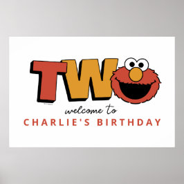 セサミストリート | エルモの2歳の誕生日ポスター ポスター